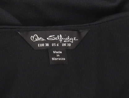Miss Selfridge Women's Black Bodycon Dress Size 10