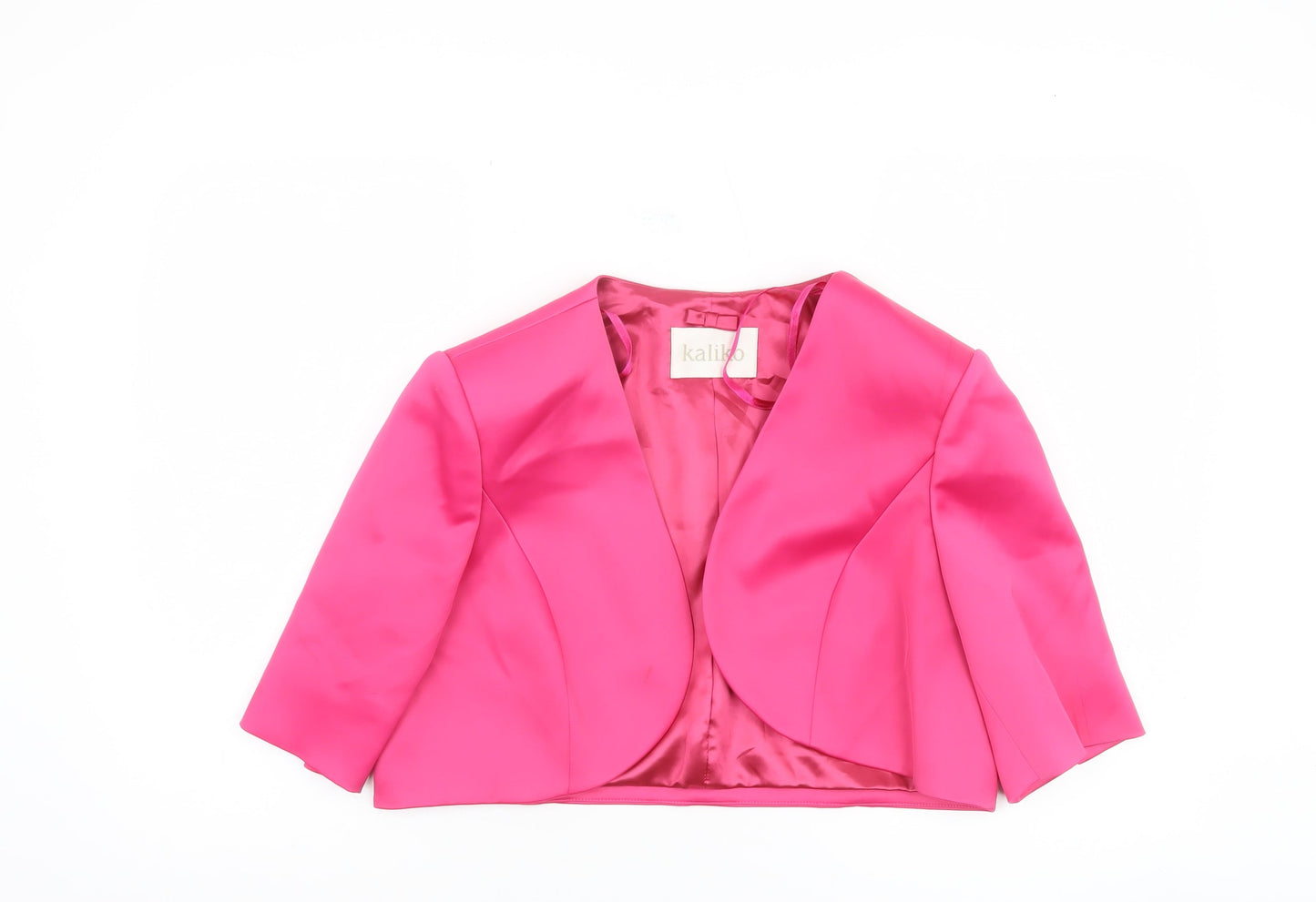Kaliko Pink Cropped Blazer Women Size 16