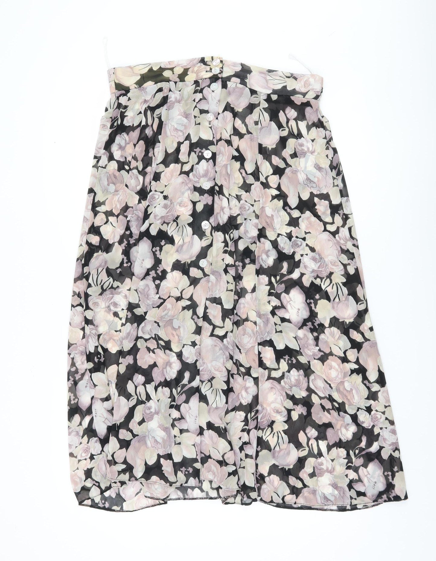 Etam Women's Multicoloured Floral Skirt Size 16