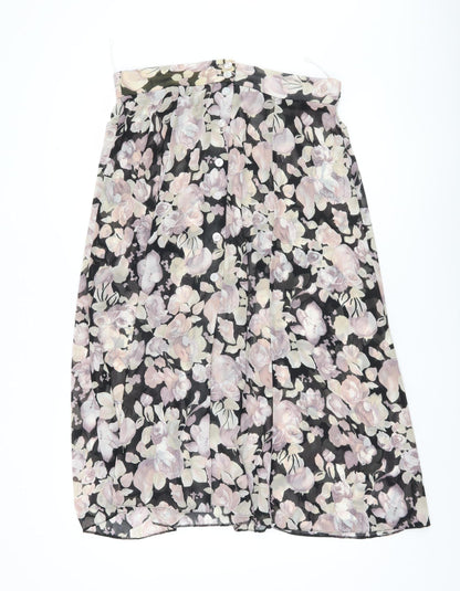 Etam Women's Multicoloured Floral Skirt Size 16