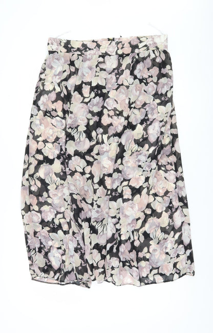 Etam Women's Multicoloured Floral Skirt Size 16