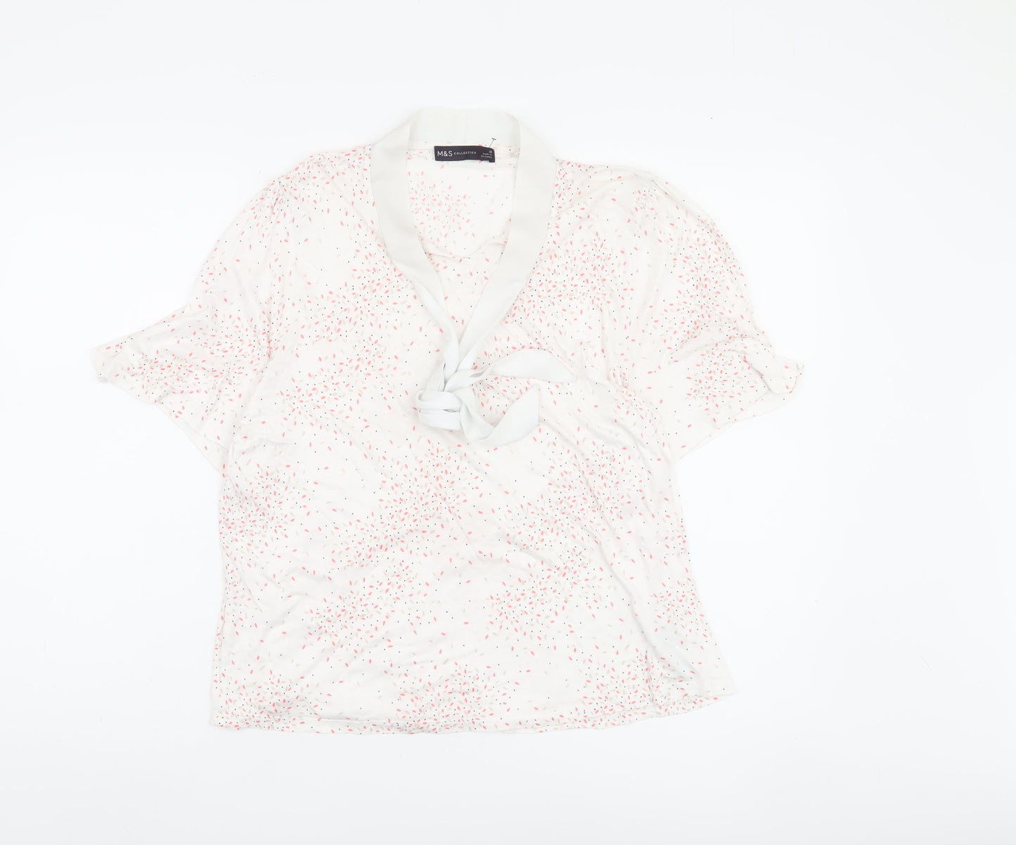 Womens UK Size 18 Marks and Spencer White Tunic Blouse