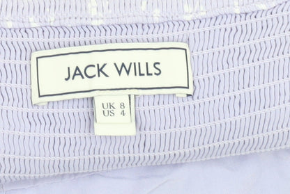 Jack Wills Women's Purple Cropped Camisole Top