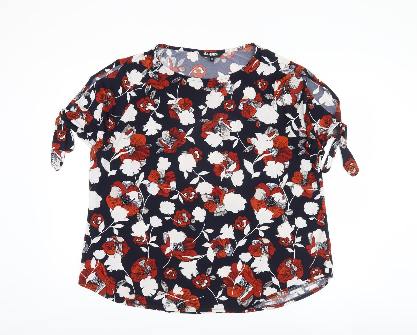 Womens UK Size 20 Debenhams Multicoloured Basic Blouse