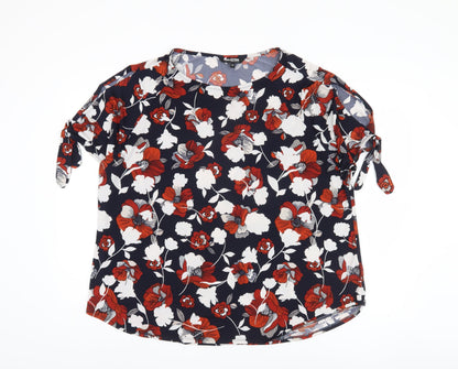 Womens UK Size 20 Debenhams Multicoloured Basic Blouse