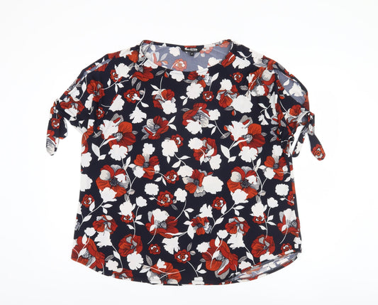 Womens UK Size 20 Debenhams Multicoloured Basic Blouse