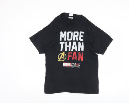 Marvel Men's Black Avengers T-Shirt Size S