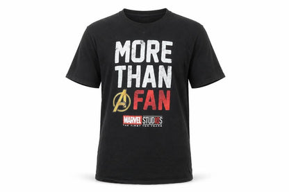 Mens UK Size S Marvel Black  T-Shirt