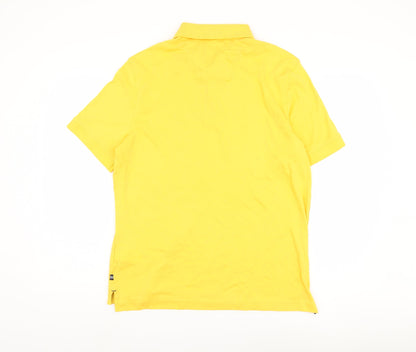 Nautica Men's Yellow Polo Shirt Short Sleeve M