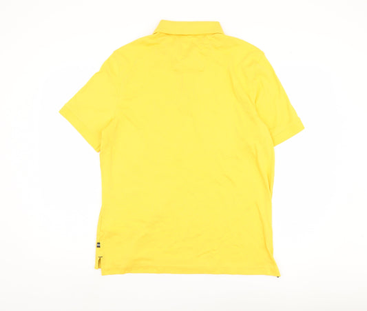 Nautica Men's Yellow Polo Shirt Short Sleeve M