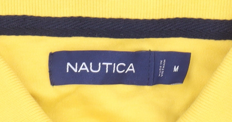 Nautica Men's Yellow Polo Shirt Short Sleeve M