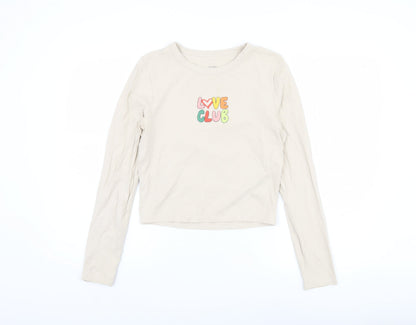 Womens UK Size L Cotton On Beige  T-Shirt