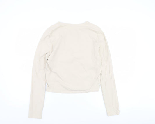 Cotton On Women's Beige Long Sleeve T-Shirt Size L