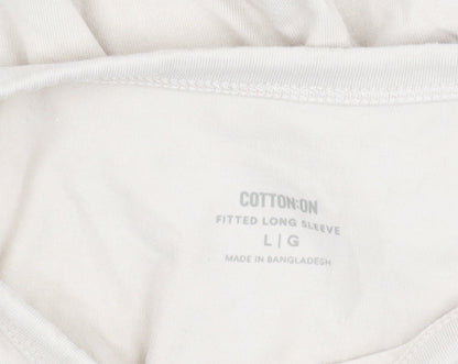 Womens UK Size L Cotton On Beige  T-Shirt