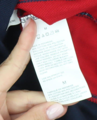 Nautica Men's Polo Shirt Red M Short Sleeve