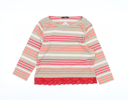 BM Casual Women's Multicoloured Striped Top M