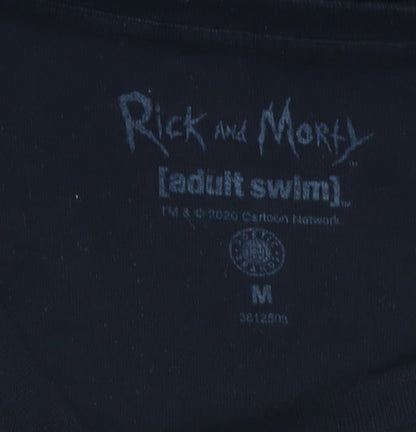 Rick and Morty Men's Black Graphic M T-Shirt