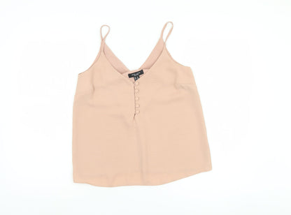 New Look Beige Petite Camisole Blouse, Size 10, Casual