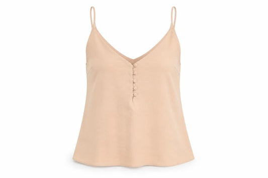 Womens UK Size 10 New Look Beige Camisole Blouse