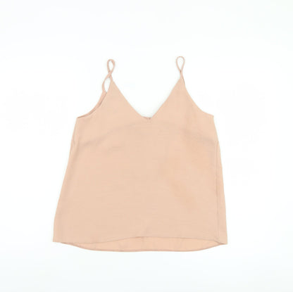 New Look Beige Petite Camisole Blouse, Size 10, Casual