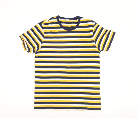 Next Men's Multicoloured Striped T-Shirt S