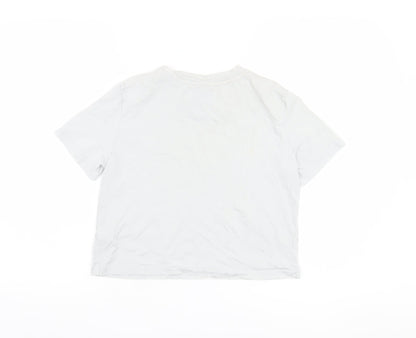 Calvin Klein Women’s White Cotton T-Shirt, Size S
