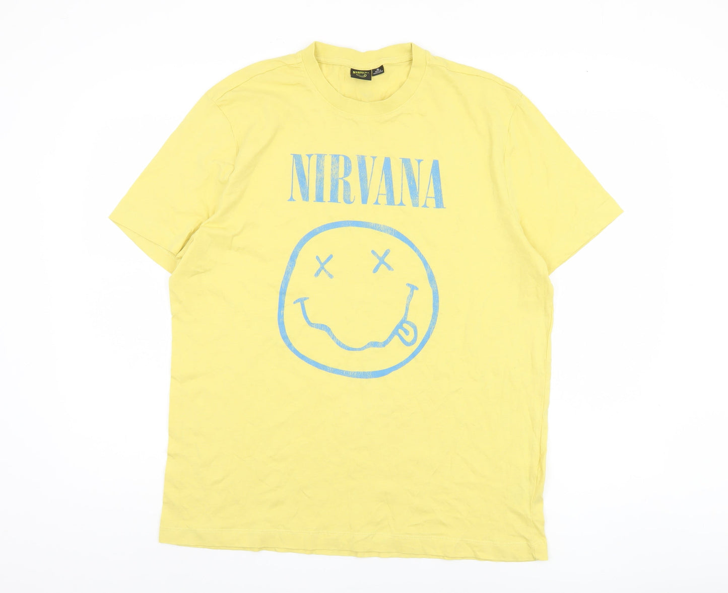 Nirvana Unisex Yellow XL Band Tee