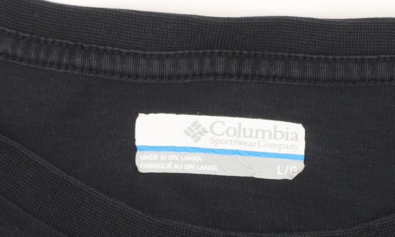 Mens UK Size L Columbia Black  T-Shirt