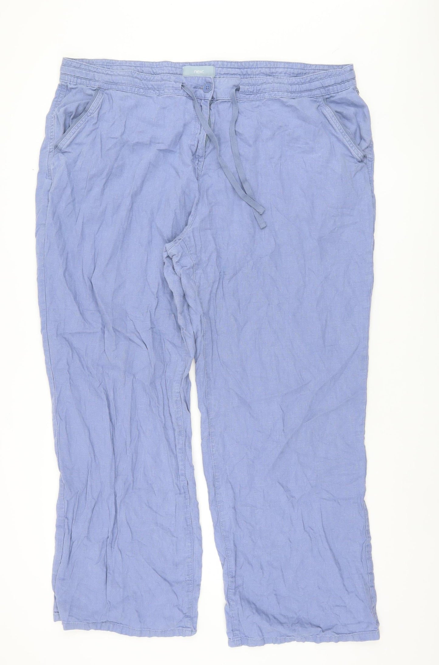 Womens UK Size 48 NEXT  Casual Blue Trousers