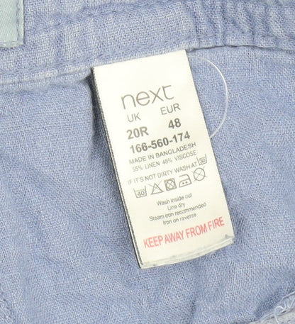 Womens UK Size 48 NEXT  Casual Blue Trousers