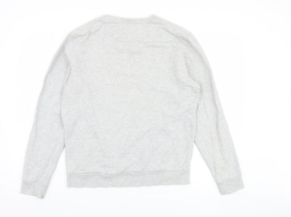 Mens UK Size M Lyle & Scott Grey Pullover Sweatshirt