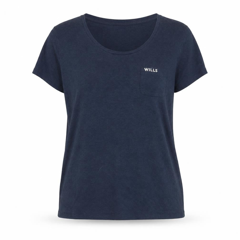 Womens UK Size 12 Jack Wills Blue Basic T-Shirt