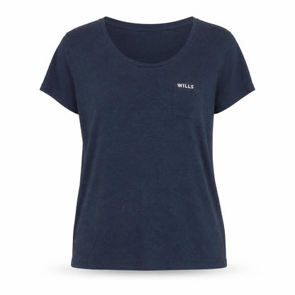 Womens UK Size 12 Jack Wills Blue Basic T-Shirt
