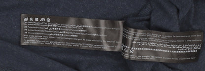 Jack Wills Women's Blue T-Shirt - Size 12, Easy Care