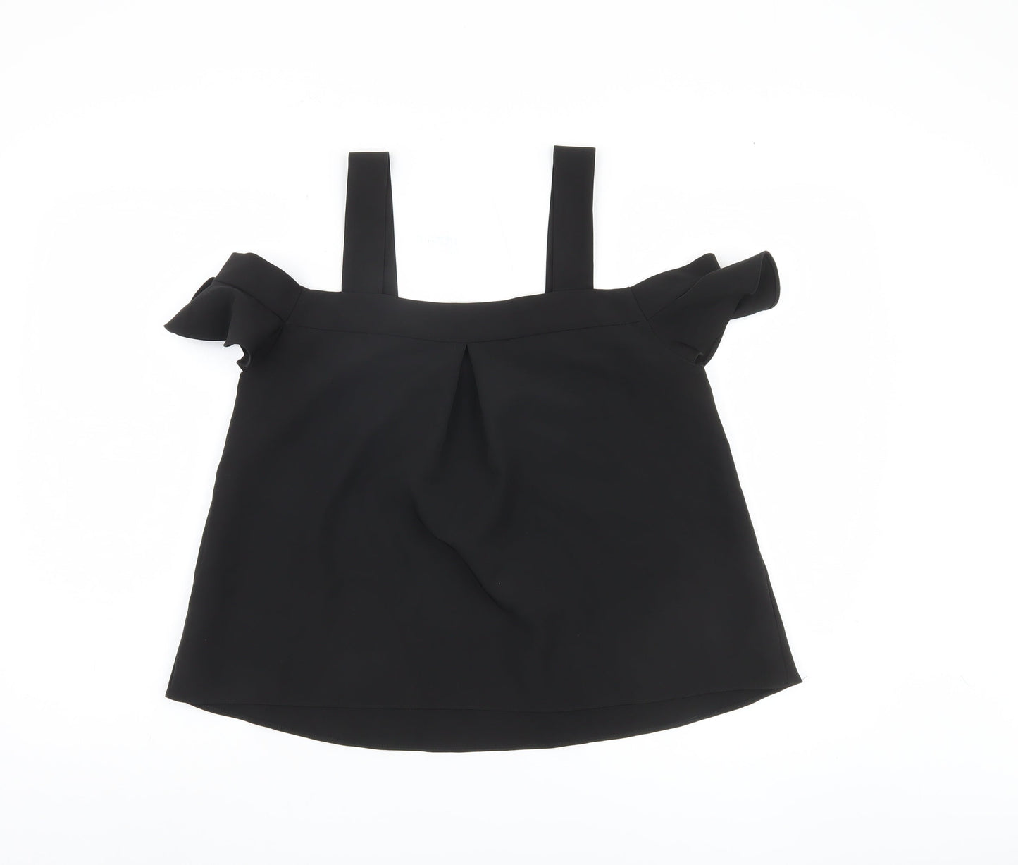 Womens UK Size 8 Topshop Black Camisole Blouse
