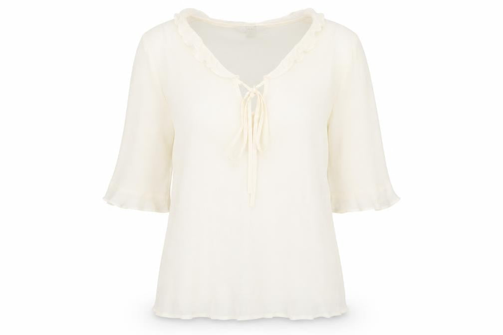 Womens UK Size 8 Marks and Spencer Ivory Tunic Blouse