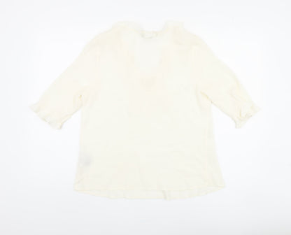 Womens UK Size 8 Marks and Spencer Ivory Tunic Blouse