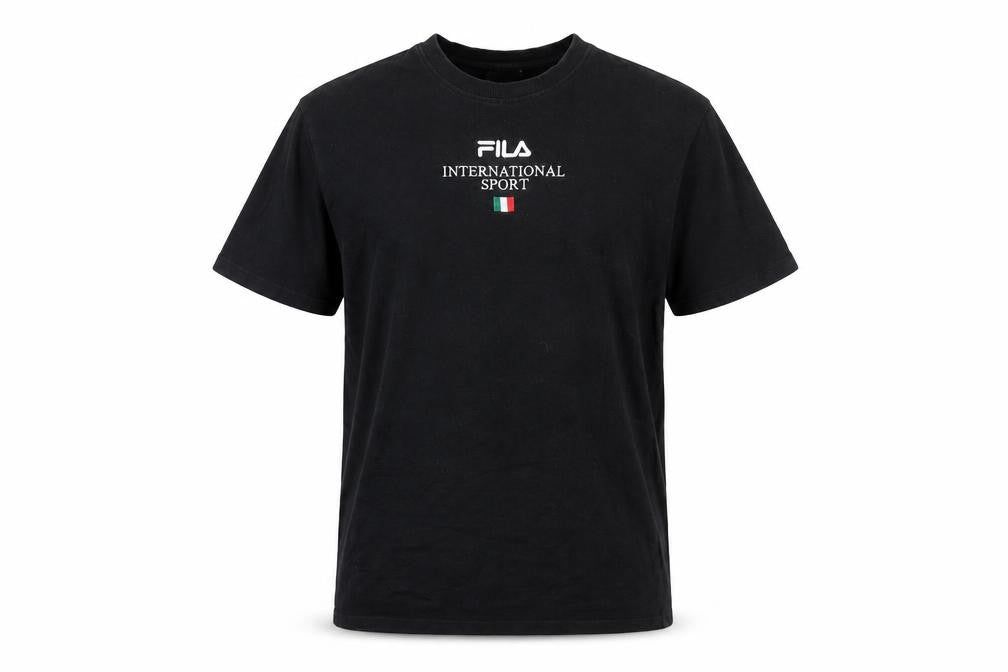 Mens UK Size S FILA Black  T-Shirt