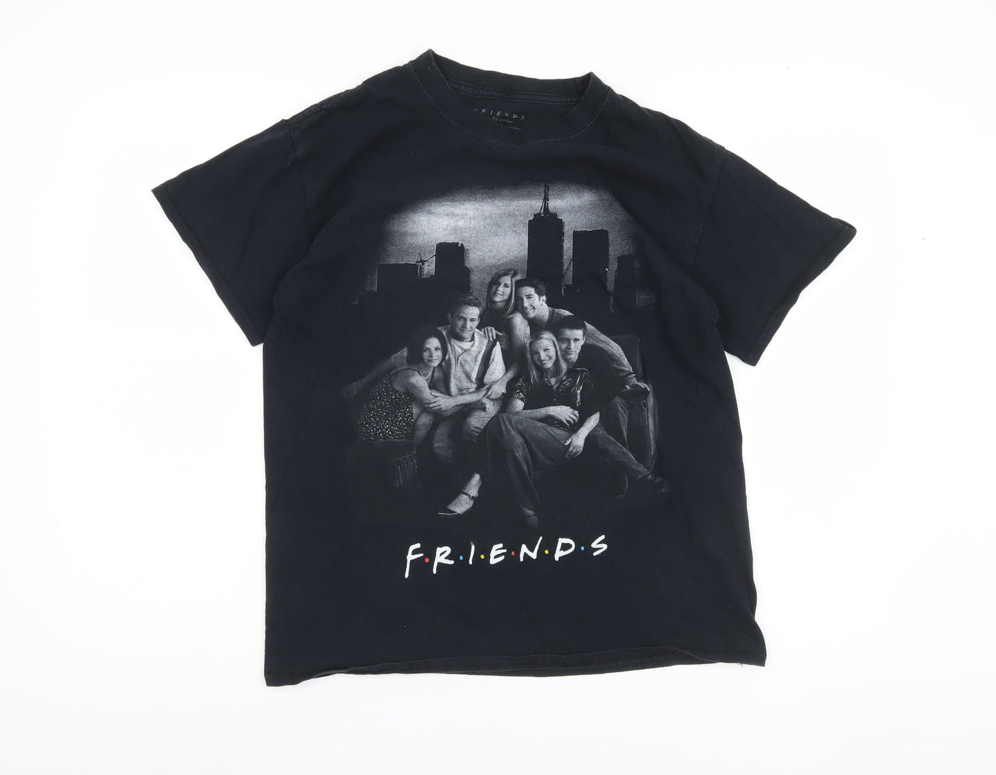 Mens UK Size M Friends Black  T-Shirt