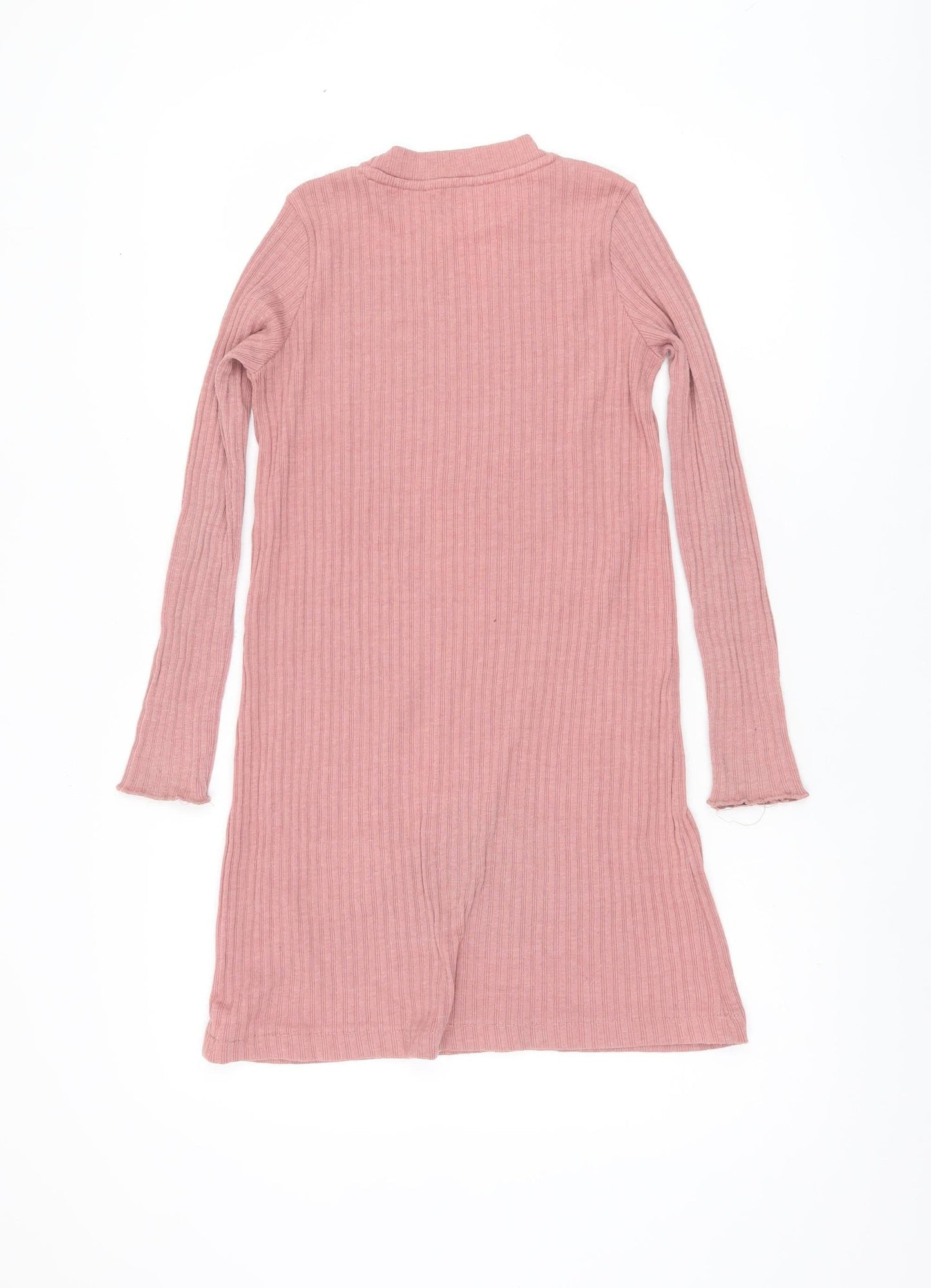MNG Girls Pink Tunic Jumper, Size 30, Knit High Neck
