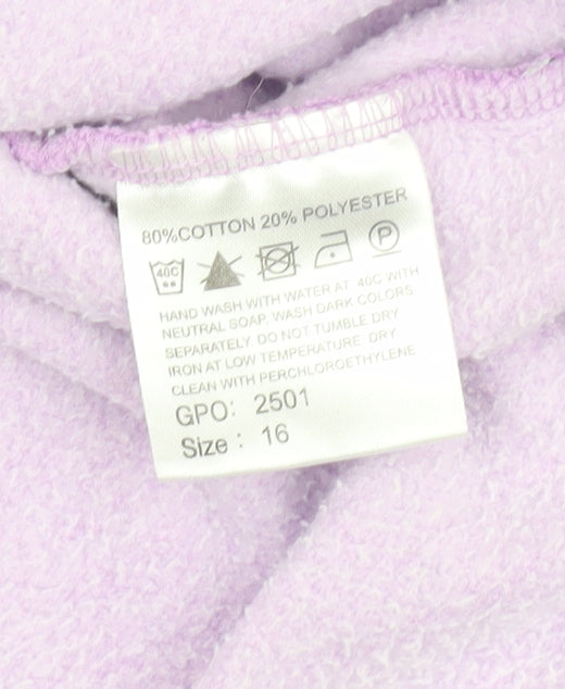Dock of the Bay Women’s Purple Zip Sweatshirt Size 16