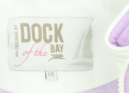 Dock of the Bay Women’s Purple Zip Sweatshirt Size 16