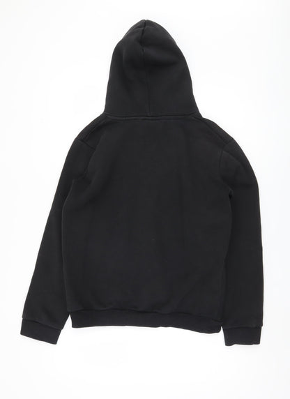 Hype Boys Black Pullover Hoodie Size 14 Years Logo Design