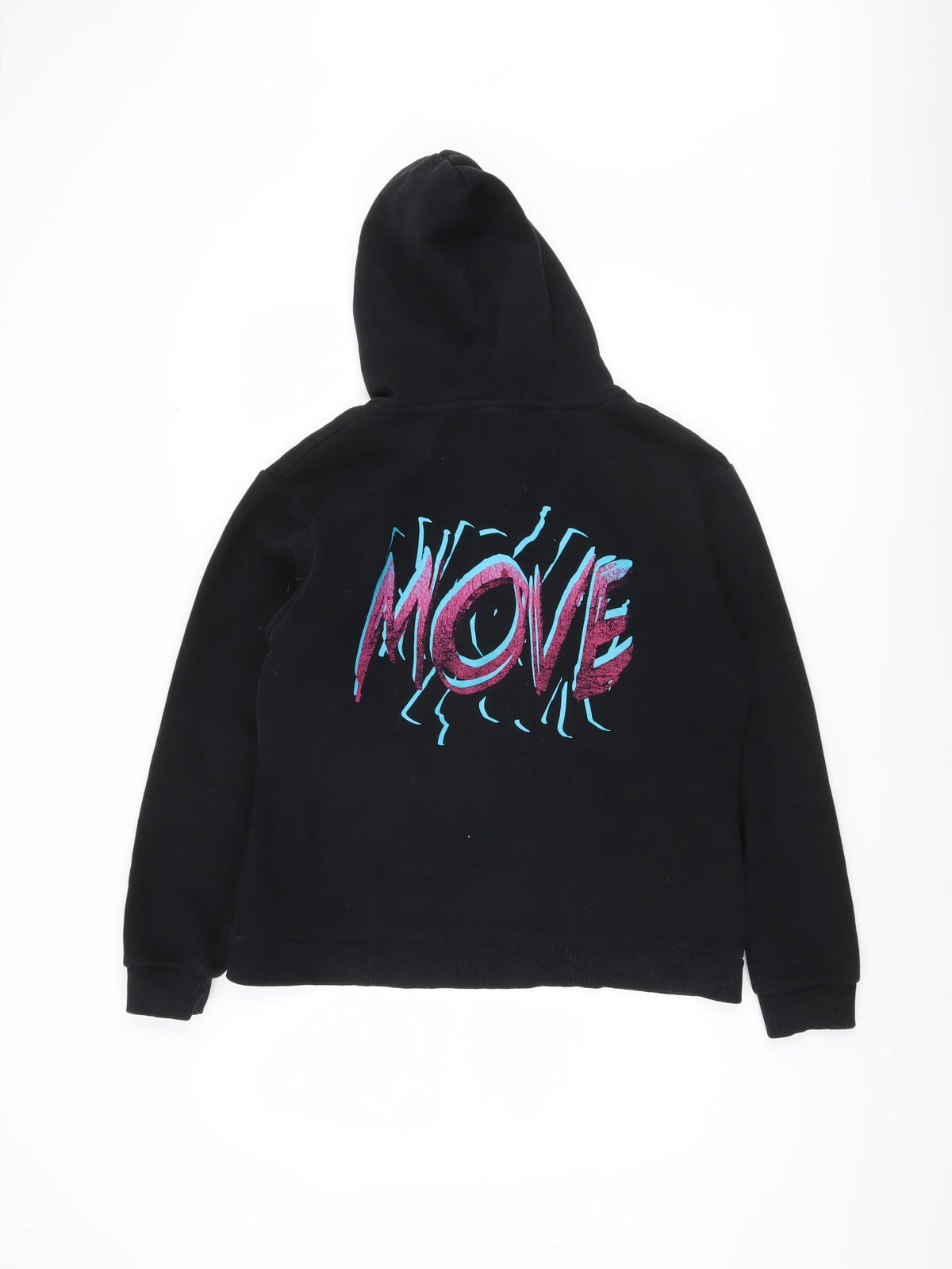Unisex Adults UK Size S MP Black Pullover Hoodie