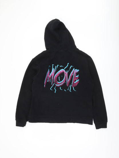Unisex Adults UK Size S MP Black Pullover Hoodie