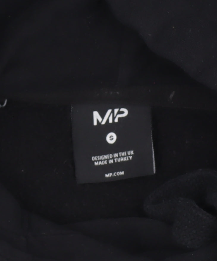 Unisex Adults UK Size S MP Black Pullover Hoodie