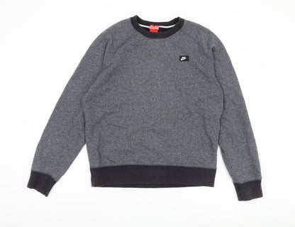 Mens UK Size M Nike Grey Pullover Sweatshirt