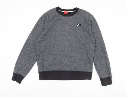 Mens UK Size M Nike Grey Pullover Sweatshirt