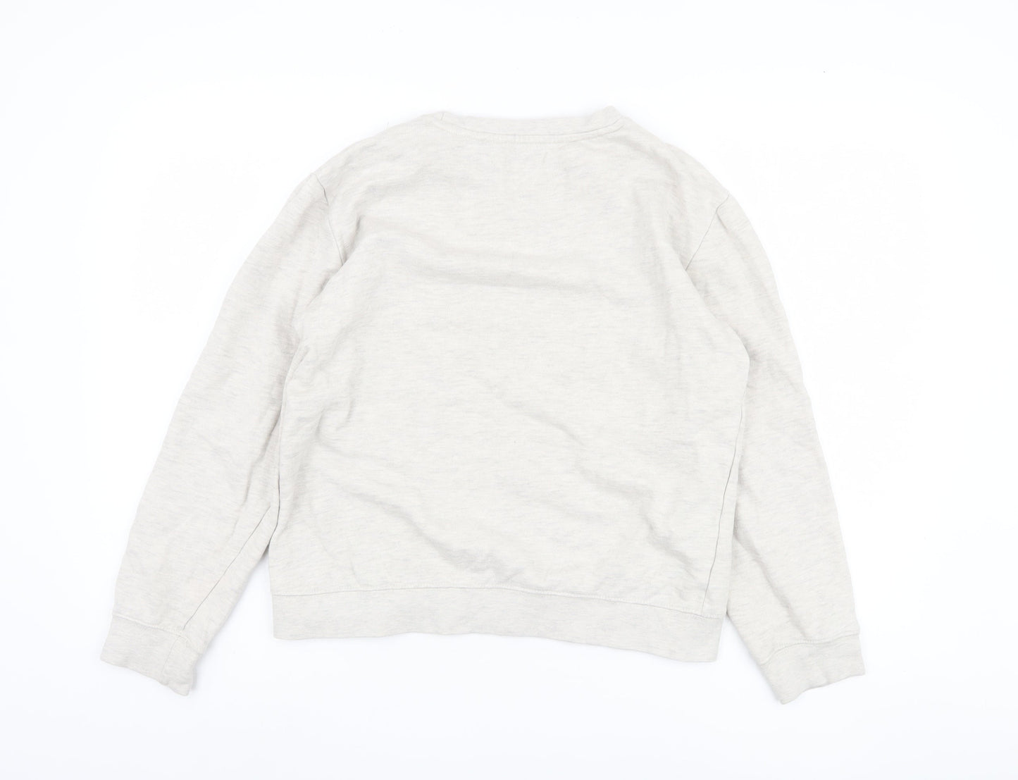 Mango Unisex Beige Sweatshirt Pullover Size 10