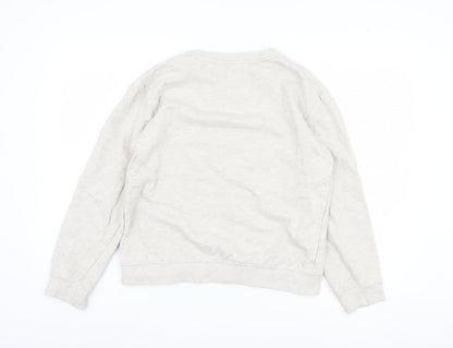 Mango Unisex Beige Sweatshirt Pullover Size 10